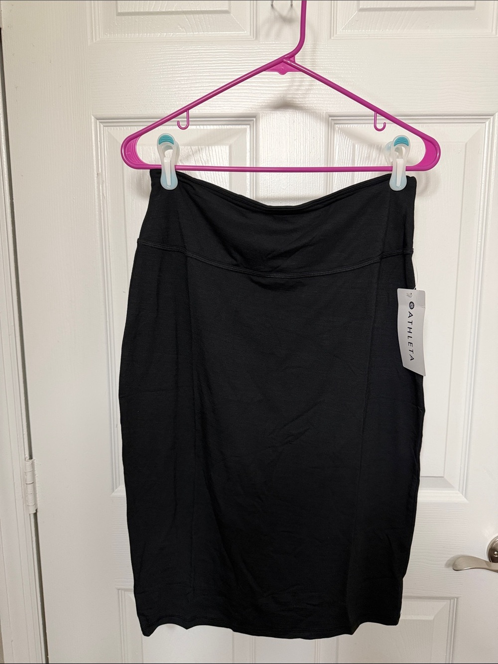 Athleta Black Pencil Skirt with Smooth Waistband